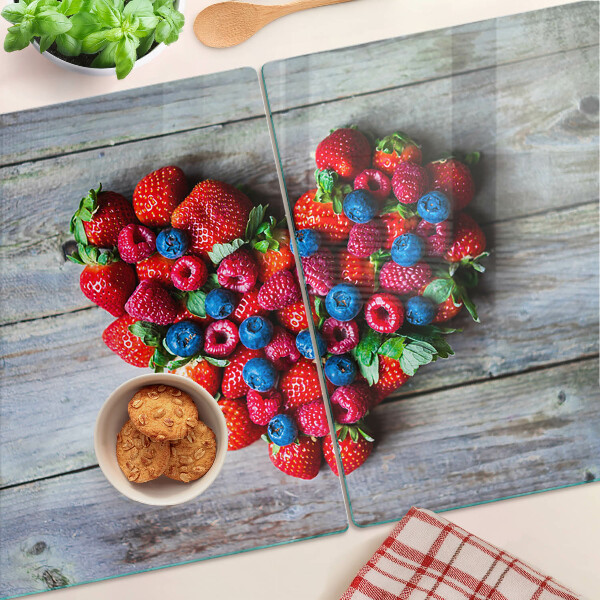 Tabla para cortar Corazón de frutos del bosque