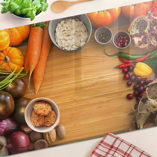 Tabla de cortar Motivo de verduras y frutas