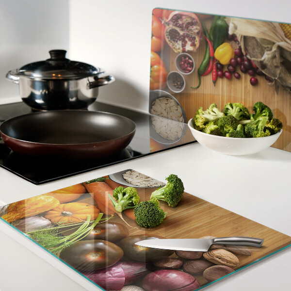 Tabla de cortar Motivo de verduras y frutas