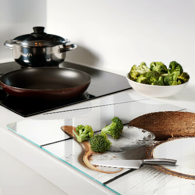 Tabla de cortar de cristal Coco y sus productos