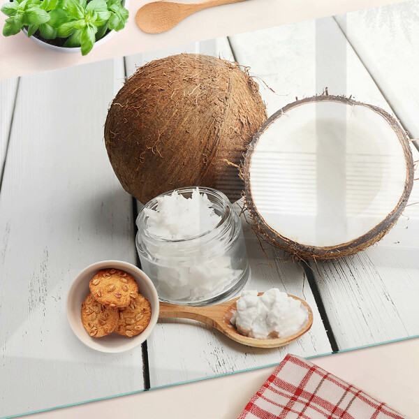 Tabla de cortar de cristal Coco y sus productos