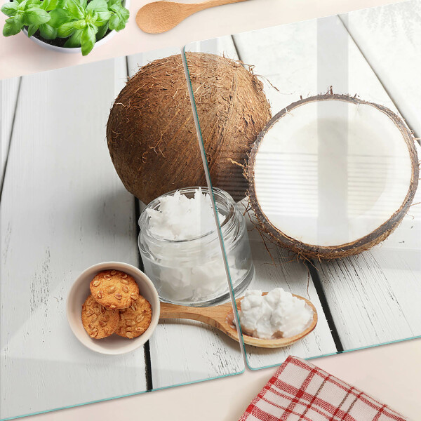 Szklana deska kuchenna Kokos i jego przetwory