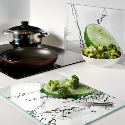 Szklana deska do krojenia Cytryny w wodzie