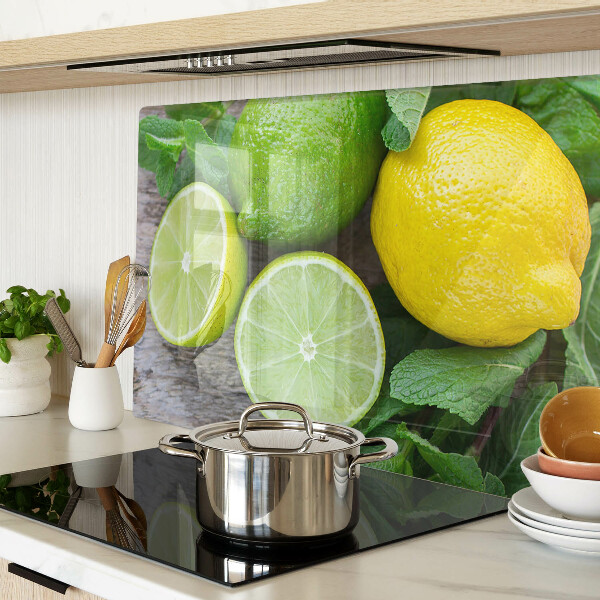 Tabla para cortar Limones y limas con menta