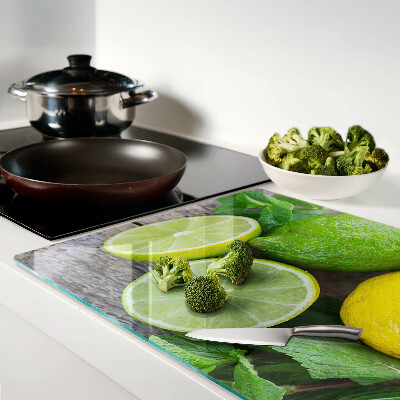 Tabla para cortar Limones y limas con menta