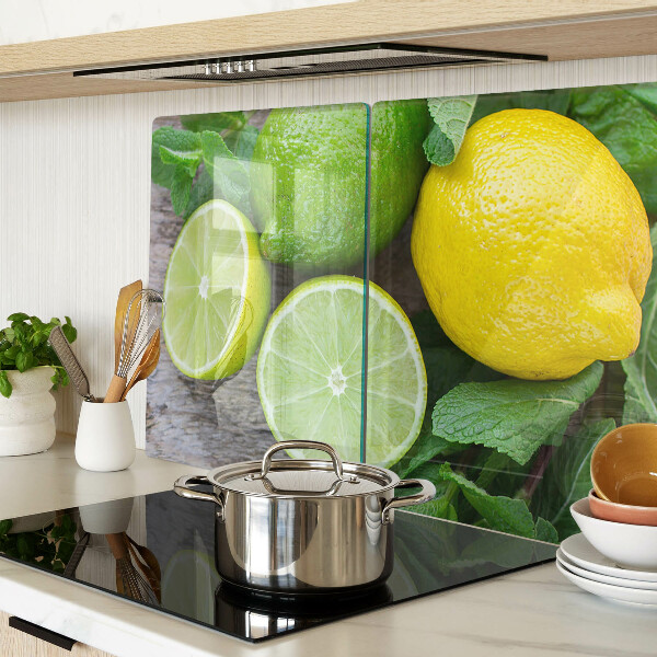 Tabla para cortar Limones y limas con menta