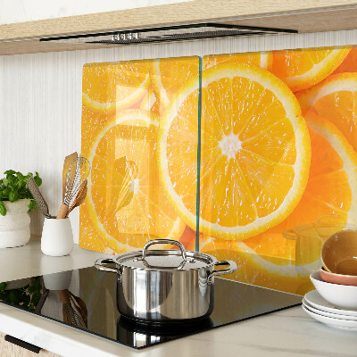 Tabla de cortar rodajas de naranja