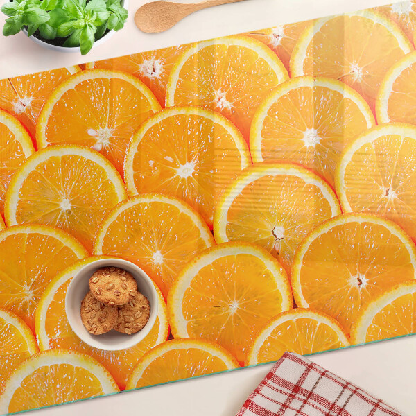 Tabla de cocina rodajas de naranja