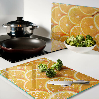 Tabla de cocina rodajas de naranja