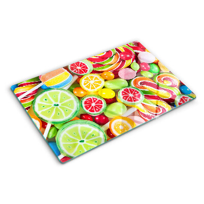 Tabla para cortar Dulces caramelos y frutas