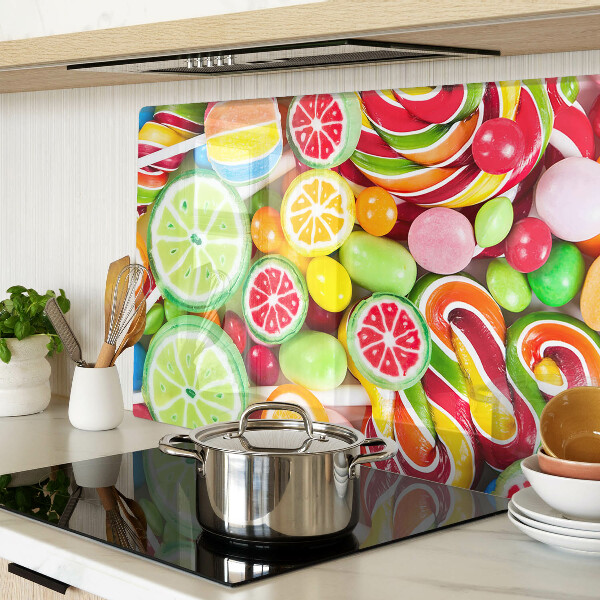 Tabla para cortar Dulces caramelos y frutas