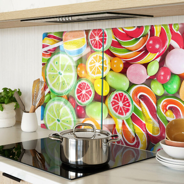 Tabla para cortar Dulces caramelos y frutas