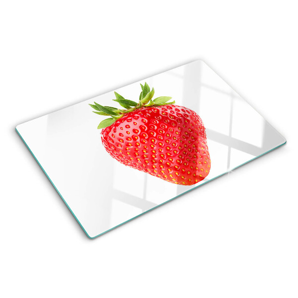 Tabla de cocina Fresa sobre fondo blanco