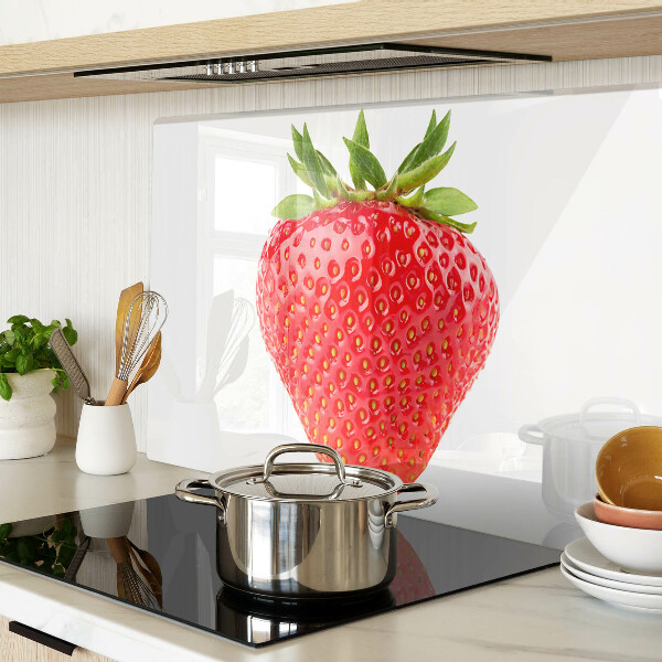 Tabla de cocina Fresa sobre fondo blanco