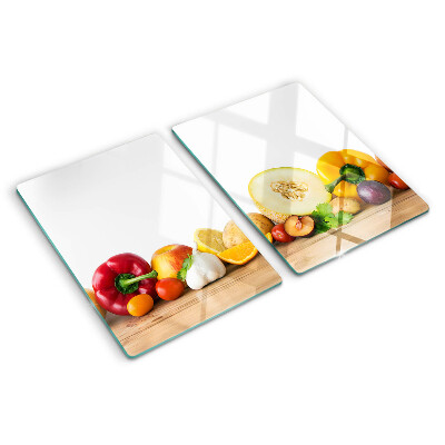 Tabla para cortar Fruta en una tabla