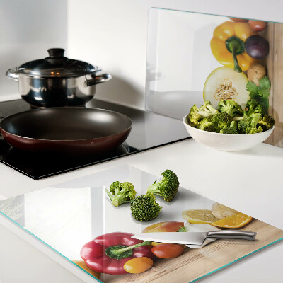 Tabla para cortar Fruta en una tabla