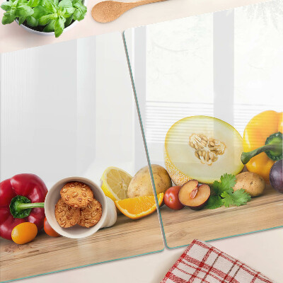 Tabla para cortar Fruta en una tabla