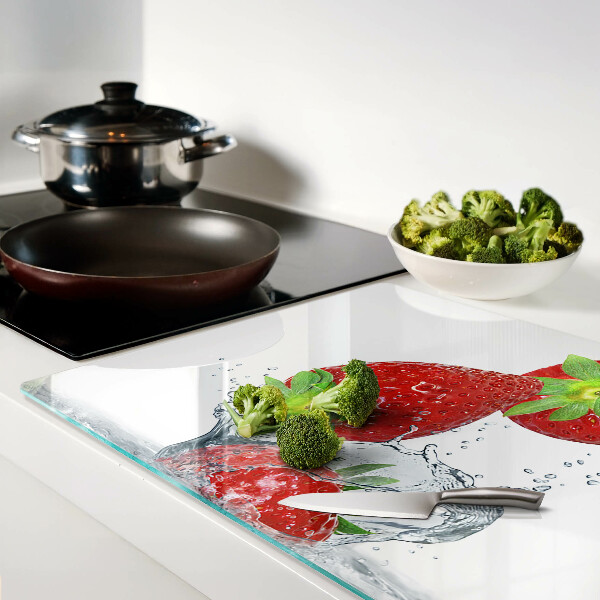 Tabla para cortar Fresas en agua