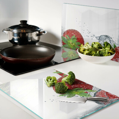 Tabla para cortar Fresas en agua