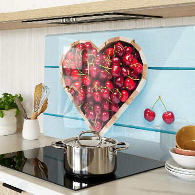 Tabla de cortar Cerezas en el corazón