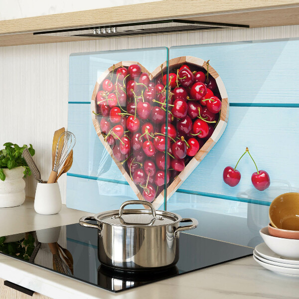 Tabla de cortar Cerezas en el corazón
