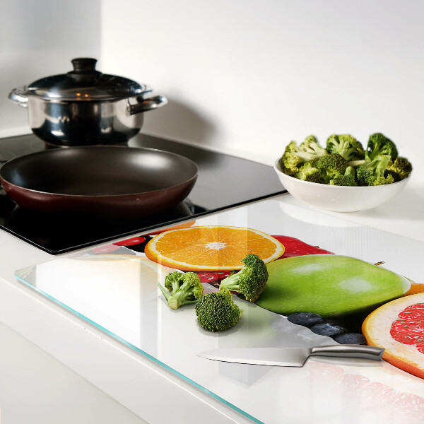 Tabla para cortar Frutas cítricas en colores pastel