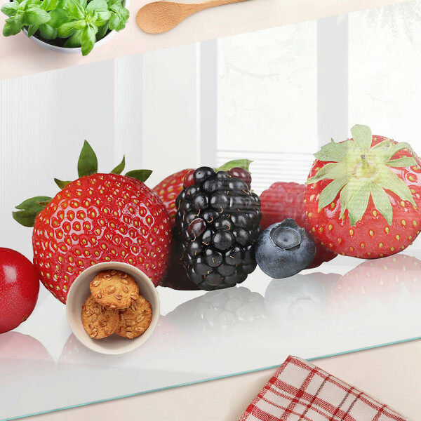 Tabla de cortar de cristal Frutos del bosque