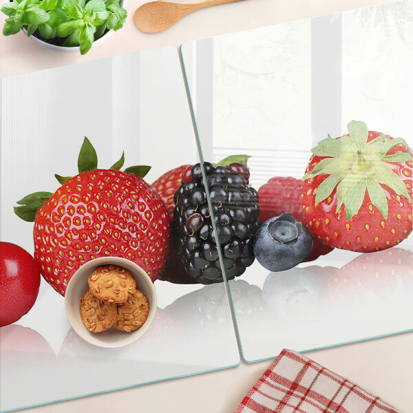 Tabla de cortar de cristal Frutos del bosque