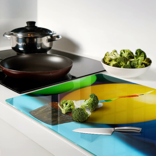 Tabla de cocina Cupcake de cumpleaños con globos