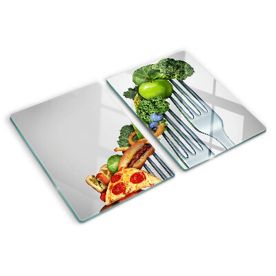 Tabla para cortar Comida en un tenedor