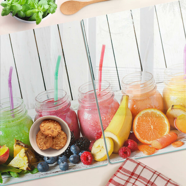 Tabla de cocina Cócteles de frutas con añadidos