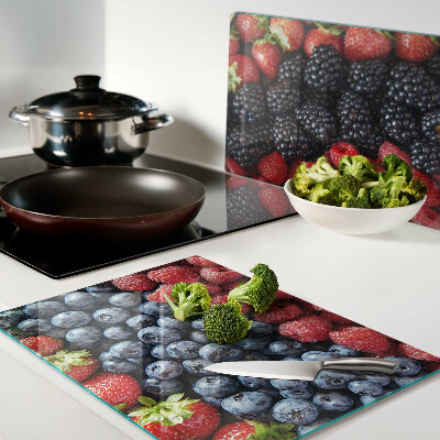 Szklana deska do krojenia Owoce leśne