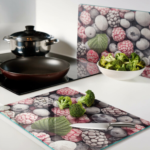 Tabla de cortar de cristal Frutos del bosque