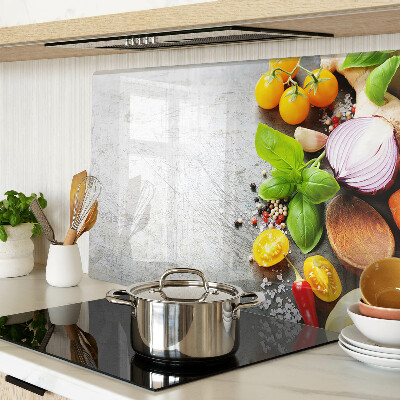 Tabla para cortar Ingredientes de cocina y hierbas