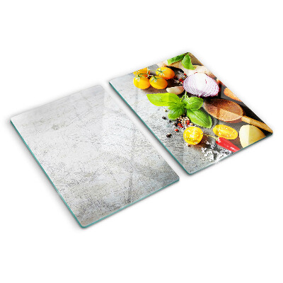 Tabla para cortar Ingredientes de cocina y hierbas