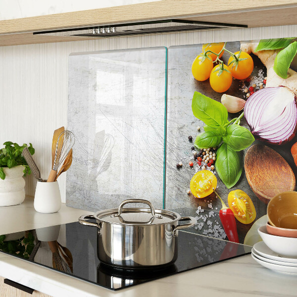 Tabla para cortar Ingredientes de cocina y hierbas