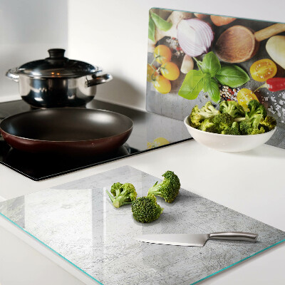 Tabla para cortar Ingredientes de cocina y hierbas