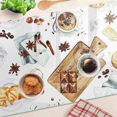 Tabla para cortar Delicias de café y productos horneados