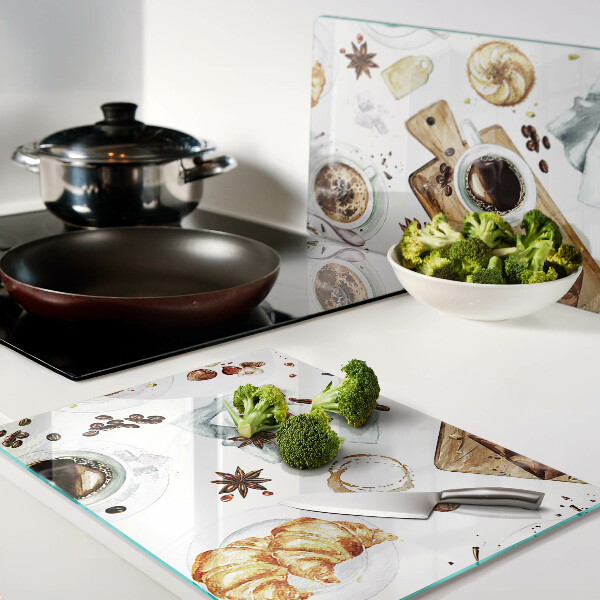 Tabla para cortar Delicias de café y productos horneados