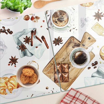 Tabla para cortar Delicias de café y productos horneados