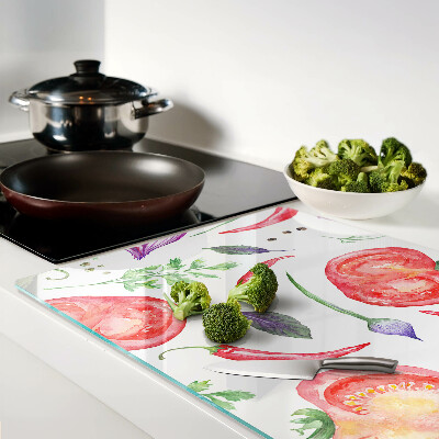 Tabla para cortar Acentos vegetales en acuarela