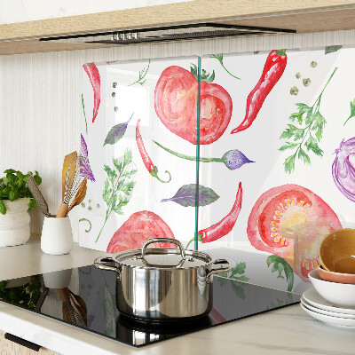 Tabla para cortar Acentos vegetales en acuarela