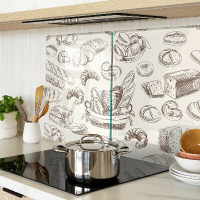 Tabla de cortar de cristal Productos horneados y bocadillos dulces