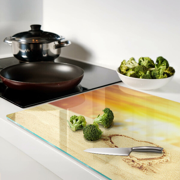 Deska kuchenna szklana Plaża o zachodzie słońca