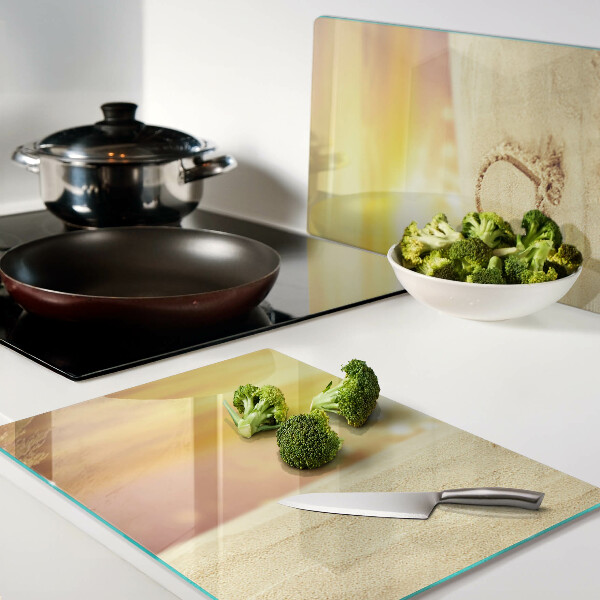 Tabla de cocina Playa al atardecer