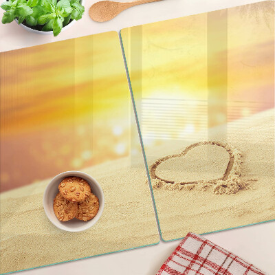 Tabla de cocina Playa al atardecer