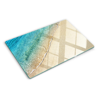 Deska kuchenna szklana Plaża i fale morskie