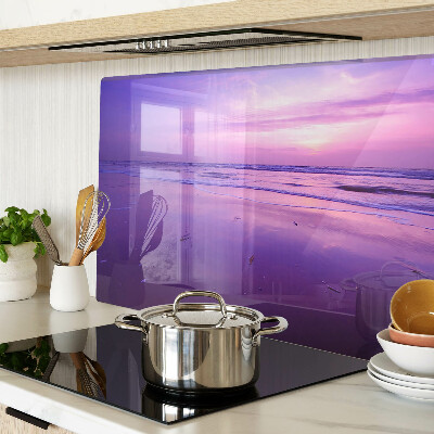 Tabla de cocina Puesta de sol sobre el mar