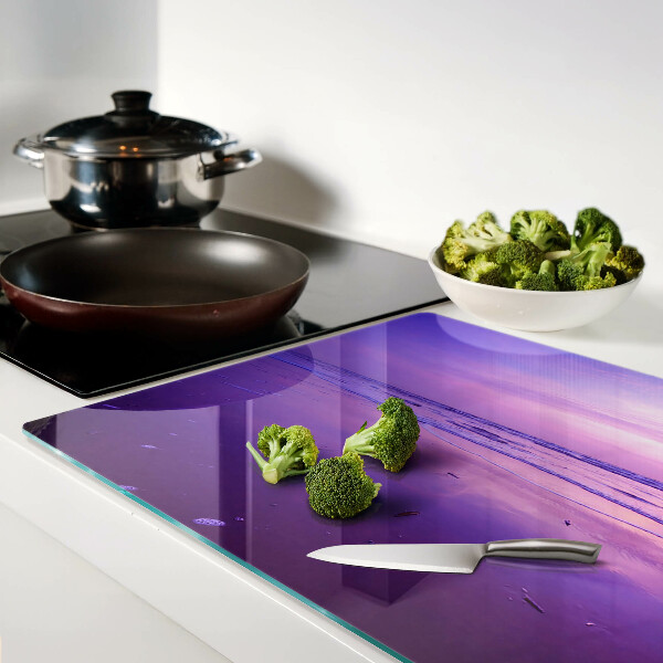 Szklana deska do krojenia Zachód słońca nad morzem