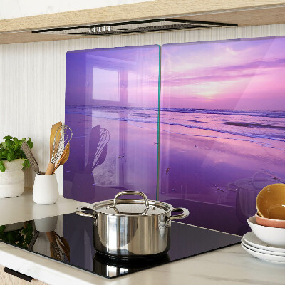 Tabla de cocina Puesta de sol sobre el mar